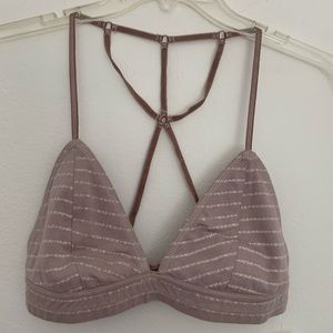 NWT RVCA Tan Strappy Bralette